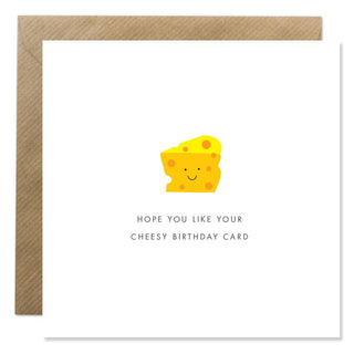 Cheesy Birthday Bold Bunny Greeting Card