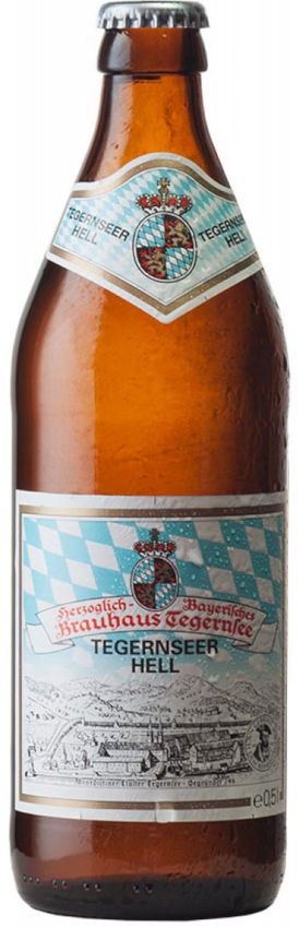 Tegernseer Helles Lager 500ml bottle