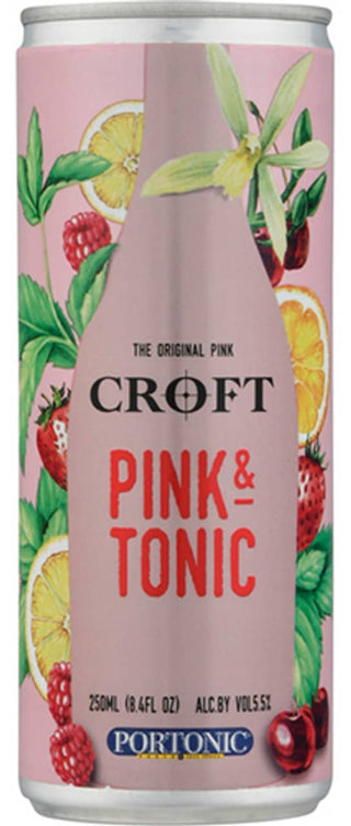 Croft Pink Port & Tonic 250ml can | Canned Cocktails