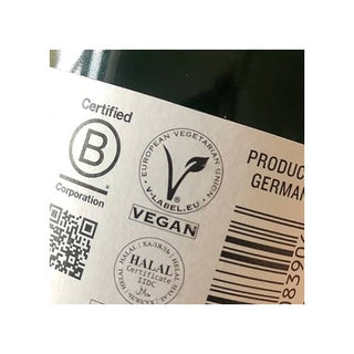 Noughty Alcohol Free Organic Sparkling Rosé back label