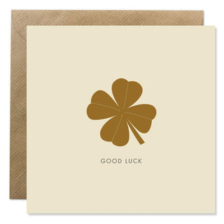 'Good Luck' Bold Bunny Greeting Card