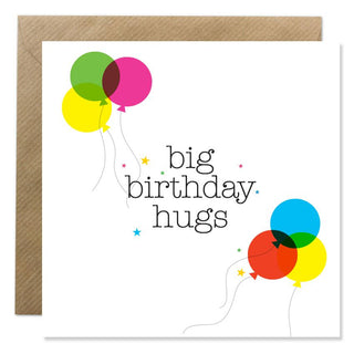 Big Birthday Hugs | Bold Bunny Greeting Card