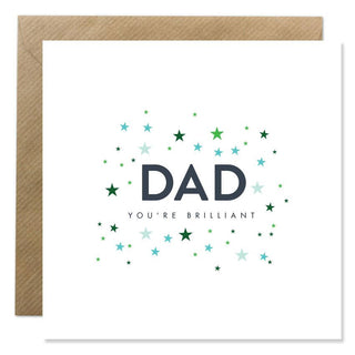 Dad, You're Brilliant Bold Bunny Father's Day Greeting Card