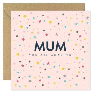 Mum, You Are Amazing Bold Bunny Mother's Day Greeting Card