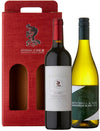 The Glasthule Selection: Mitchell's Claret & Sauvignon in a 2 bottle red gift carton
