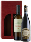 Italian Inspiration wine gift set: Palazzo Maffei Ripasso & Olim Bauda Gavi di Gavi in red gift carton