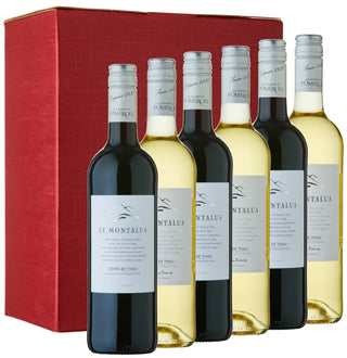 Feeling France-y: Le Montalus Red & White Wine Gift Set in a 6 bottle red gift carton