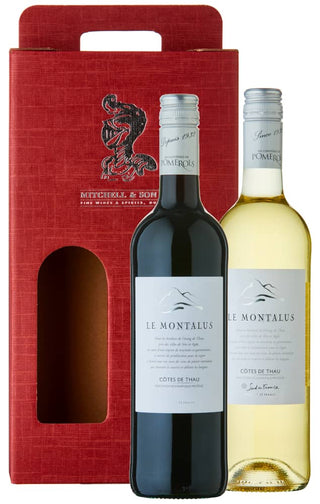 Feeling France-y: Le Montalus Red & White Wine Gift Set in a red gift carton