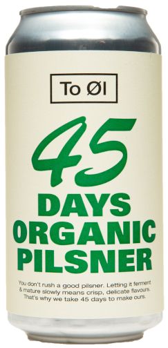Tool 45 Days Organic Pilsner 44cl can | Danish Craft Beer