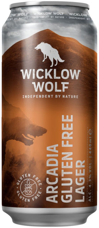 Wicklow Wolf Arcadia Gluten-Free Lager 44cl can | Irish Craft Beer
