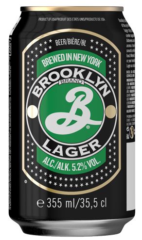 Brooklyn Lager 355ml can ABV 5.2%