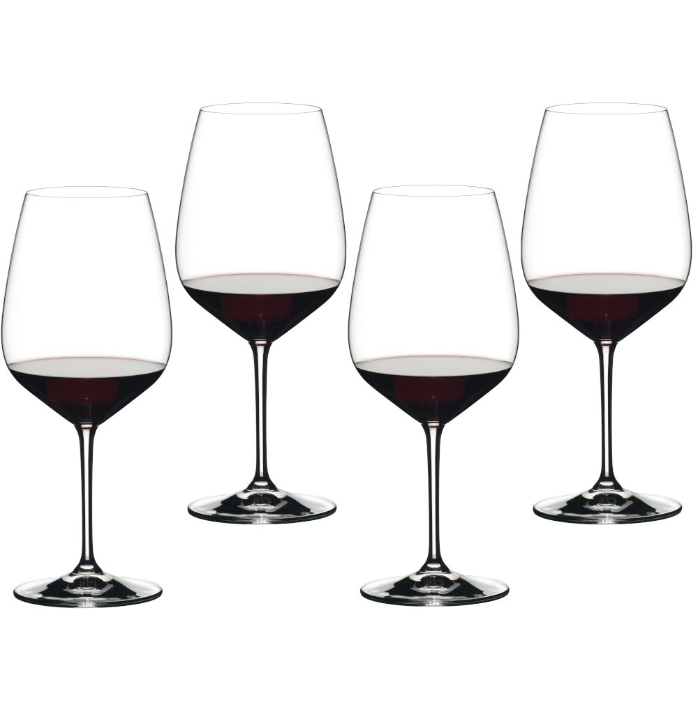 Custom Crystal Extreme Red Wine Cabernet Glass 4pc. Set by Riedel