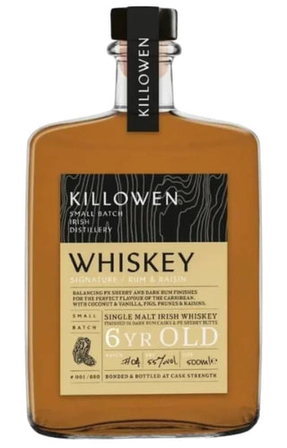 Killowen Rum & Raisin 6 year old Irish Single Malt Whiskey 50cl
