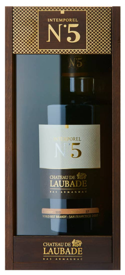 Château de Laubade Intemporel N°5 Bas Armagnac in wooden gift box