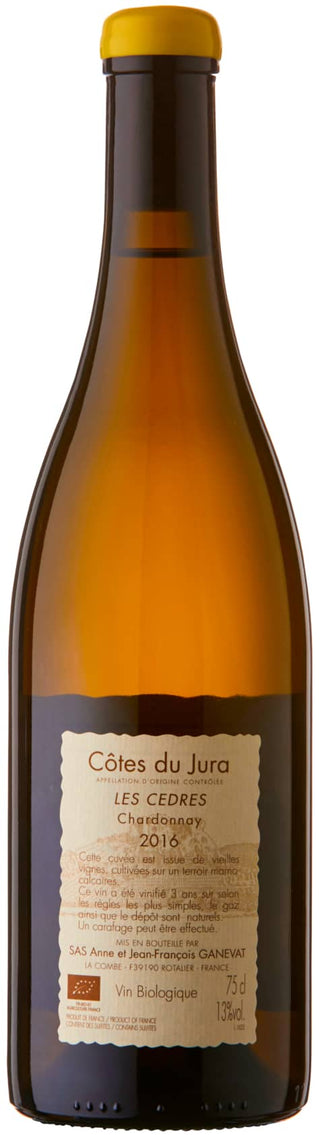 Ganevat 'Les Cedres' Chardonnay Côtes du Jura back label | French White Wine