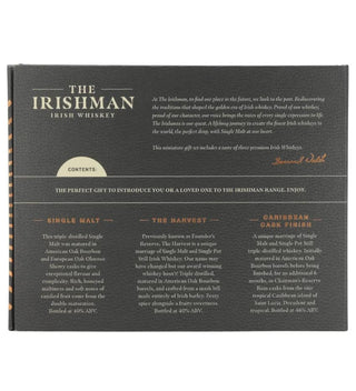 The Irishman Trilogy 3x5cl miniature set back label